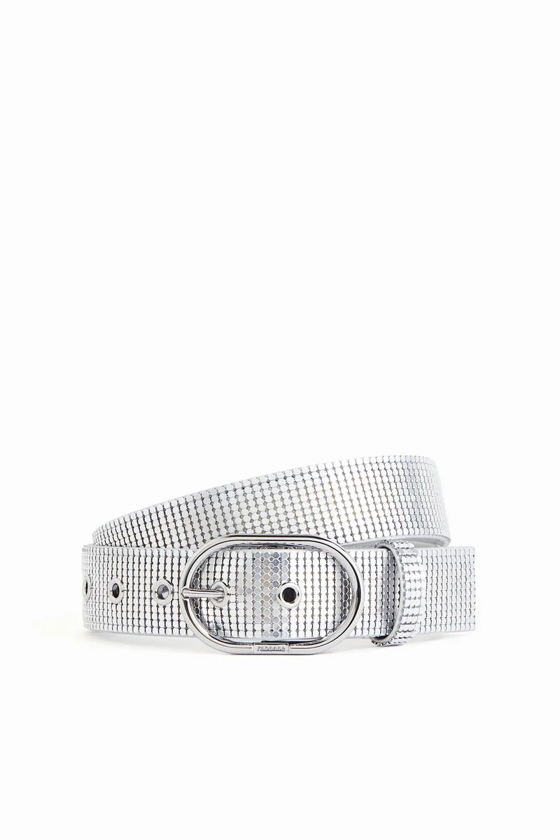 H&M Metal-mesh leather belt